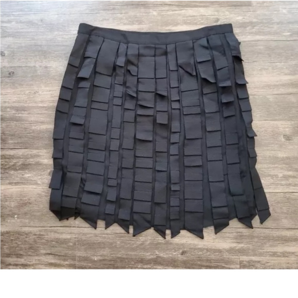 Ann Taylor Grosgrain Ribbon Skirt Black Size 6